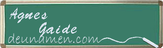 Agnes Gaide Visitenkarte